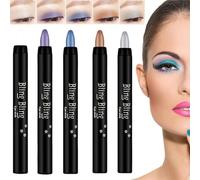 Matitone Ombretto Occhi Glitterati, Stick Impermeabile per Ragazze e Donne, per Feste, Matrimoni, Casual - 5 Pezzi
