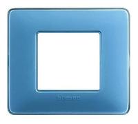 Placca Bticino Matix 2 moduli turchese AM4802CAR