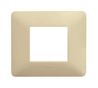 Placca bticino matix corda a 2 moduli scatola rotonda AM4802BCD