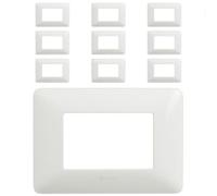 Matix Placca 3 Posti Tecnopolimero Bianco AM4803BBN Pezzi 10 Marca Bticino