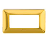 Placca Bticino Matix 4 moduli oro satinato AM4804GOS