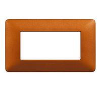 Placca Bticino Matix 4 moduli rosso terra AM4804TRT