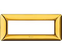 Placca Bticino Matix 6 moduli oro lucido AM4806GOR