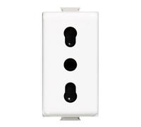 10 PEZZI BTICINO SERIE MATIX PRESA bivalente 10/16A AM5180 bipasso 2P+T ORIGINAL