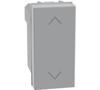 Pulsante doppio interbloccato per tapparelle Bticino MatixGO grigio JG4037N