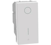 Interruttore bipolare basculante Bticino MatixGO 2P 16AX 1 modulo bianco JW4002