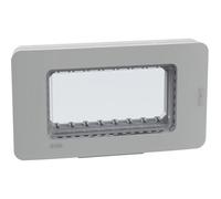 Placca stagna IP55 Bticino MatixGO 4 moduli grigia 28604G