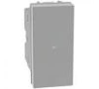 Pulsante assiale Bticino MatixGO 1P NO 10AX 1 modulo grigio JG4055