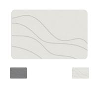 Matmend Bath Mat, Matmend Bath Mats Stone, Water Absorbing Rug Outside Shower,Fast Drying Bathroom Mat, Suitable For Bedrooms, Living Rooms, Doorways, Keeping Dry And Hygienic (white,40*60cm)