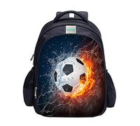 MATMO Zaino da calcio per ragazzi con stampa calcistica cool motivo calcio borsa scuola, Zaino da calcio 22-11, Taglia unica