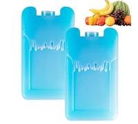 Matoebyr blocchis Refrigeranti Riutilizzabili 2 Pezzi, ABS Portatile Lunga Durata per Borsa Termica Lunch Box, Piastra Eutettica Senza Acqua, Leggeri e Compatti per Picnic Campeggio Ufficio