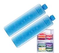 Matoebyr blocchis Refrigeranti Riutilizzabili 2 Pezzi, ABS Portatile Lunga Durata per Borsa Termica Lunch Box, Piastra Eutettica Senza Acqua, Leggeri e Compatti per Picnic Campeggio Ufficio