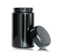 Matoolser Barattolo ermetico in vetro nero da 100 ml con protezione UV per caffè e spezie