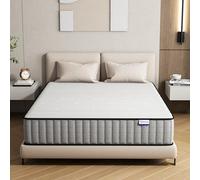 Matoresu - Materasso ibrido con molle insacchettate, memory foam indipendente, tessuto delicato sulla pelle e comodo supporto, materasso per 2 persone, media resistenza, 140 x 190 x 20 cm