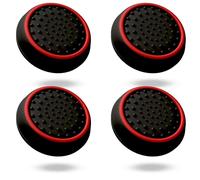 MatoSan® Grip Joystick cap Analogico, Accessorio di Impugnatura Tappi di Assistenza alla Mira per Xbox One Serie X S Switch PRO Controller PS5 PS4 Controller Stick Joystick Protezione (4 pezzi Rosso)