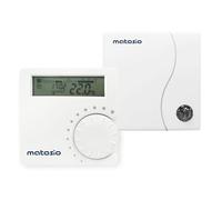 Matosio TH611 - Termostato programmabile per caldaia senza fili con ricevitore, termostato ambientale da parete, colore: Bianco