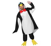 Matreeglam Costume da pinguino con cappuccio, per Halloween, unisex, con tuta, pantaloni, coprigambe per Halloween e cosplay