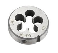 Matrice di filettatura rotonda 1 pz matrice UN/UNC/UNF/UNS/UNF HSS W6542 4-40 8-32 1/4 5/16 1/2 5/8 1/8 3/8 7/16 9/16 11/16 3/4 3/16 utensile for filettatura(1I4-36UNS)