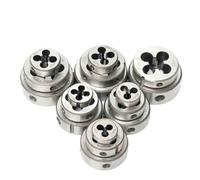 Matrice di filettatura rotonda HSS-CO M35 8% Filiera filettata metrica Filiera tonda fine Utensile da taglio destro esterno for acciaio inossidabile M6 ~ M33(3 Pcs HSS-CO,M10x0.75)