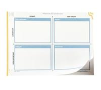 Matrice eisenhower - Blocco note Matrice di Eisenhower, taccuino di produttività e organizzazione. Organizzatore di attività e priorità. Gestione del tempo ed efficienza. Formato A5-50 pagine