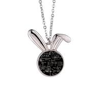 Matrice Matematica Formule Scienza Calcolo Coniglio Collana Ciondolo Bunny Animal Gioielli Regalo