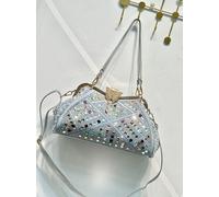 Matrimonio Banchetto Borsa a mano Borsa da sera Diamante di raso Borsa pochette