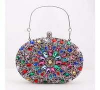 Matrimonio Banchetto Borsa a mano Borsa da sera Diamante di raso Borsa pochette