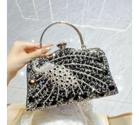 Matrimonio Banchetto Borsa a mano Borsa da sera Diamante di raso Borsa pochette