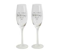 Matrimonio Calici per Champagne Set Di 2 Sposa/ Sposo, Mr / Mrs