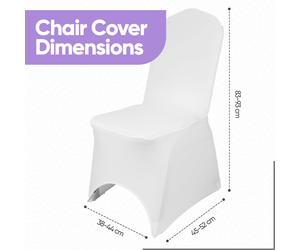 Matrimonio Coprisedie ad Arco Anteriore Spandex Stretch Banchetto Evento Decor