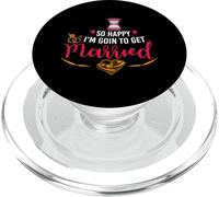 Matrimonio e anniversario di matrimonio coppia disegni PopSockets PopGrip per MagSafe