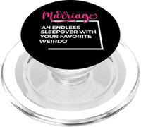Matrimonio e anniversario di matrimonio coppia disegni PopSockets PopGrip per MagSafe