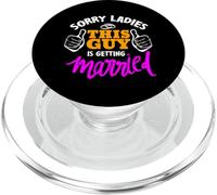 Matrimonio e anniversario di matrimonio coppia disegni PopSockets PopGrip per MagSafe