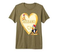 Matrimonio Galline Husband Sposo Marito Maglietta Premium