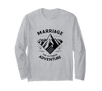 Matrimonio L'Ultima Coppia di Montagna Avventura Maglia a Manica
