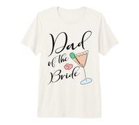 Matrimonio Minimalista Padre della Sposa Dad Inglese papà Maglietta Premium