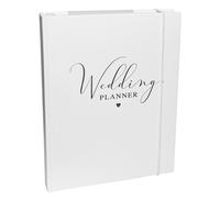 Matrimonio Pianificatore Diario Organiser Libro Bianco Cover Con Argento Scritta