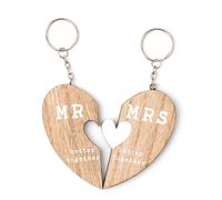 Matrimonio Portachiavi Set Regalo - Scatola Mr E Mrs Meglio Insieme