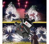 Matrimonio Prop 12 Cue 12 canali Forma circolare Ruota doppia ruota Telecomando senza fili cottura di fuochi d'artificio pirotecnici freddi