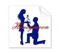 Matrimonio Rose Fiore Amore Pulizia Panno Telefono Schermo Occhiali Cleaner 5pcs