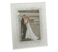 Juliana Cornice portafoto in vetro a specchio per matrimonio, design Starburst per foto da 12,7 x 17,8 cm, FG51357