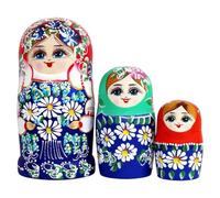 Matriosche Russe per Bambini 7 Pezzi in Legno Decorazione a per Tavolo