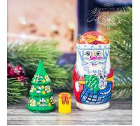 Matrioska "Babbo Natale" da 3 pezzi (11cm)