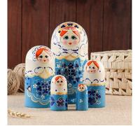 Matrioska da 5 pezzi (18 cm) dipinto a mano Матрешка 5 мест 18 см.