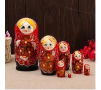Matrioska da 7 pezzi (23 cm) dipinto a mano Матрешка 7 мест 23см.