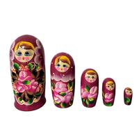 Matrioska "Fiori" 5 unità (17 cm) 3 colori Матрешка "Цветы" 5 мест (17 см)