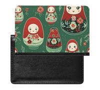 Matrioska russa Nesting Dolls. Portafoglio passaporto carino custodia per passaporto con slot per carte di credito custodia per passaporto da viaggio, Stile:, Taglia unica