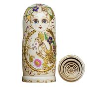 Matrioska - Set di 10 bambole russe in legno dipinte a mano, decorazione artigianale in legno per esporre nidificazione russa