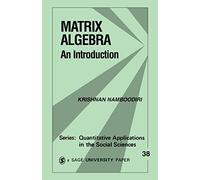 Matrix Algebra: An Introduction (Quantitative Applications in the Social Sciences)