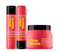 Matrix Haircare Glow Mania Shampoo 300ml Conditioner 300ml Mask 500ml